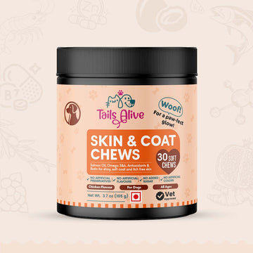 Skin & Coat Soft Chews for Dogs (Omega 3)