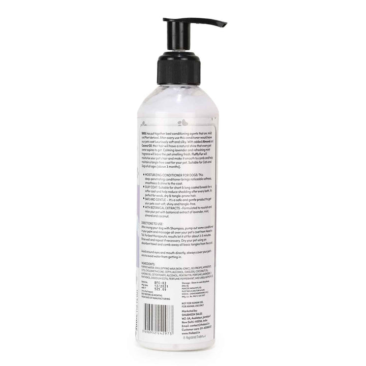BASIL Fluffy Fur Pet Conditioner for Cats & Dogs, 300ml