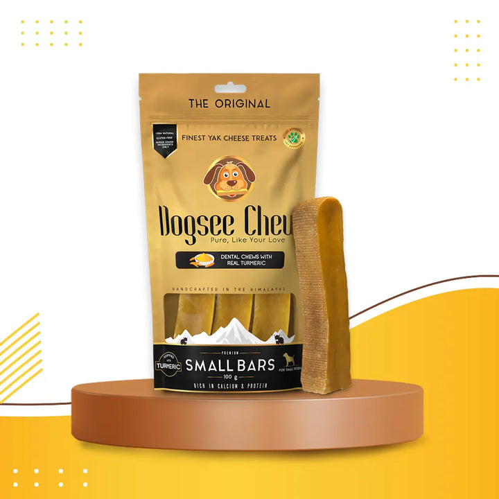 Dogsee Turmeric Small Bars: Long-Lasting Dental Chews for Small Dogs image
