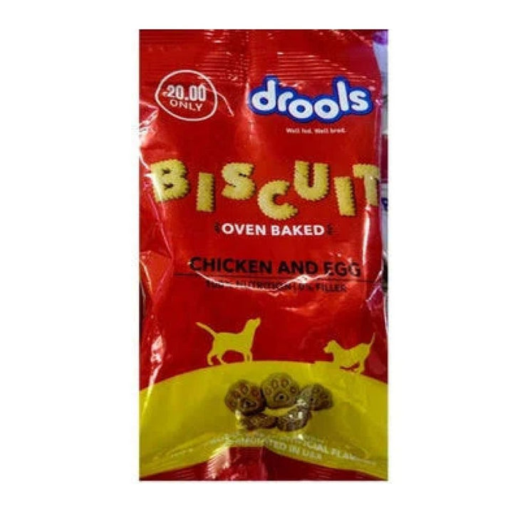 Drools Biscuit Chicken & Egg -chicken & Liver - Meat & Rice 100 Gm