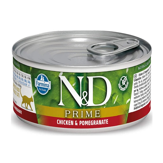 Farmina N&D Prime Chicken And Pomegranate Grain Free Adult Cat Tin
