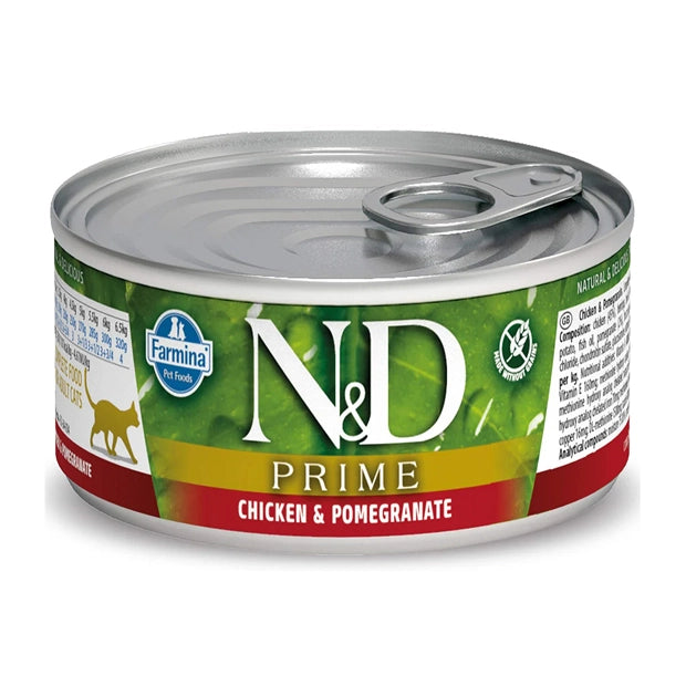 Farmina N&D Prime Chicken And Pomegranate Grain Free Kitten Tin