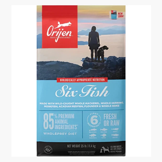 Orijen Six Fish Grain Free Dry Dog Food (All Breeds & Ages)