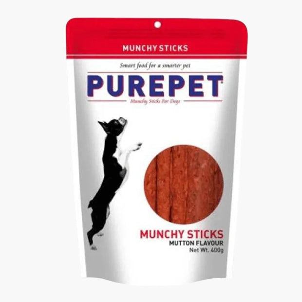 Purepet Mutton Flavor Munchy Sticks Dog Treats