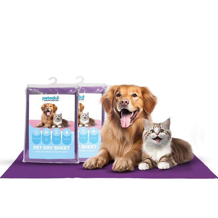 Petoska Waterproof Pet Pee Pads - Medium, Plum