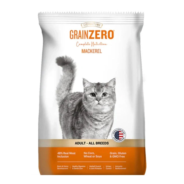 Signature Grainzero Adult All Breed Mackerel Cat Dry Food