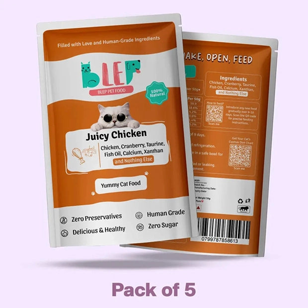 Juicy Chicken Fresh Cat Food Trial Pack - Blep