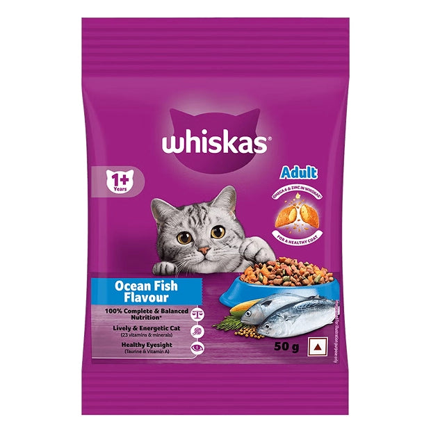 WHISKAS Adult Dry Food, Ocean Fish