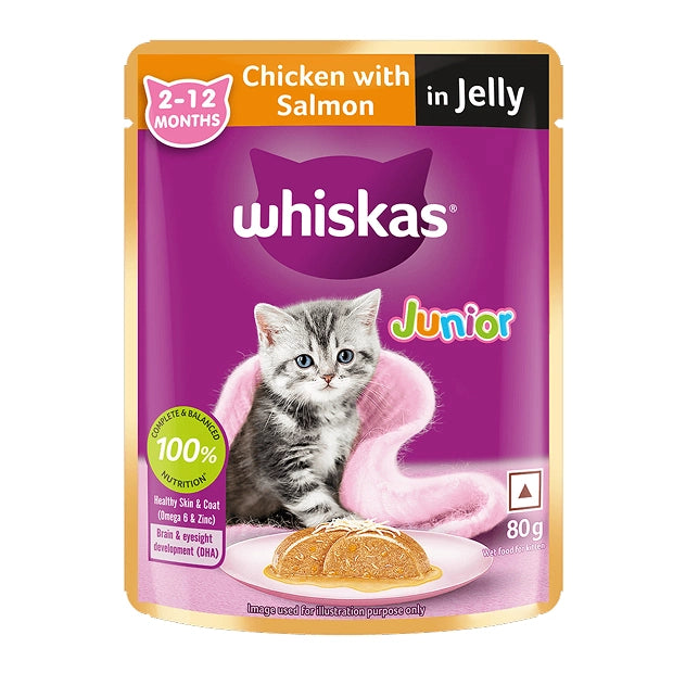 WHISKAS Kitten Chicken with Salmon in Jelly